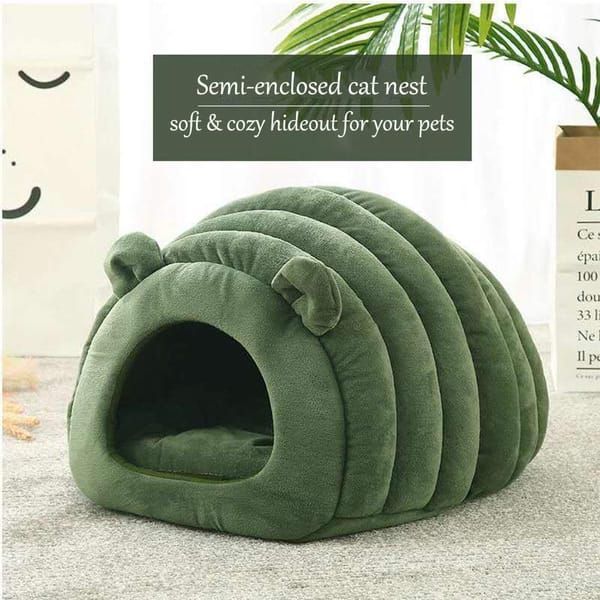 Green Black Cat Cave Bed Cat Furniture Cat Bed Australia Cozy Cat Bed Durable Cat Bed