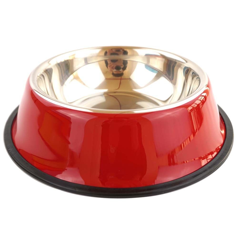 stainless steel pet bowls, non-slip dog bowls, large dog food bowls, cat bowls, pet food bowl, dog bowl large capacity, cat feeding bowl, durable pet bowls, anti-skid pet dishes, pet feeding products Australia - Pink - Size 34CM