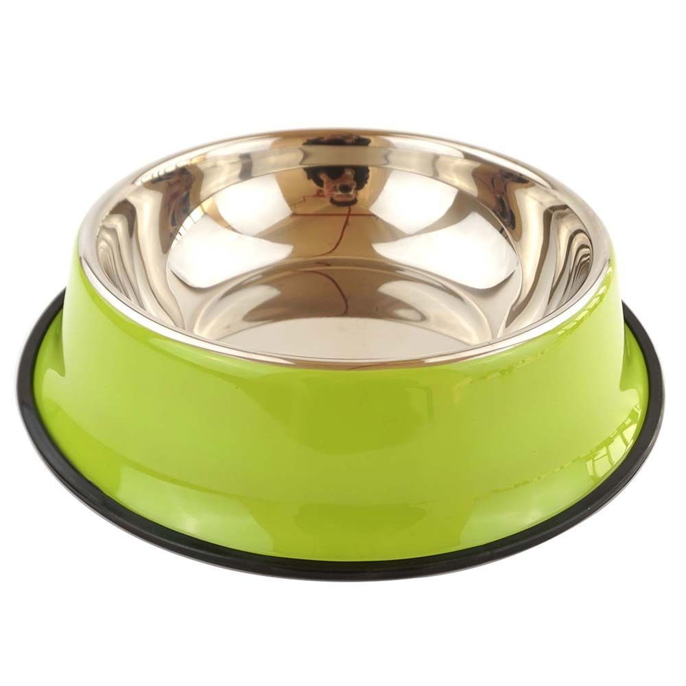 stainless steel pet bowls, non-slip dog bowls, large dog food bowls, cat bowls, pet food bowl, dog bowl large capacity, cat feeding bowl, durable pet bowls, anti-skid pet dishes, pet feeding products Australia - Red - Size 18CM