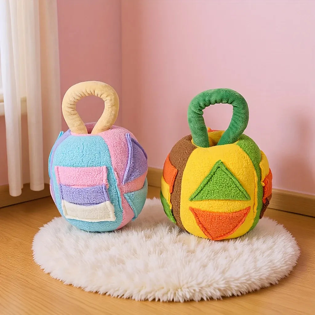 Dog’s Exclusive Happy Planet! Durable Interactive Toy Ball to Spark Instincts & Endless Fun/apricot