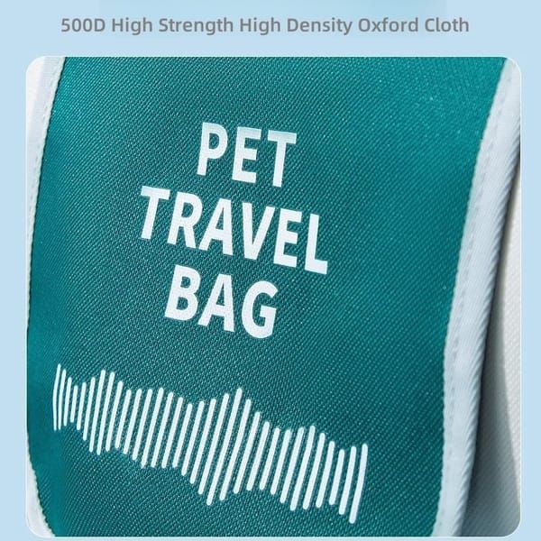 Large‑Capacity Pet Travel Carrier Bag, Portable Breathable Cat Dog Carrier, Crossbody Pet Handbag for Travel & Car Trips, Blue‑White Pet Transport Bag 45×30×28cm