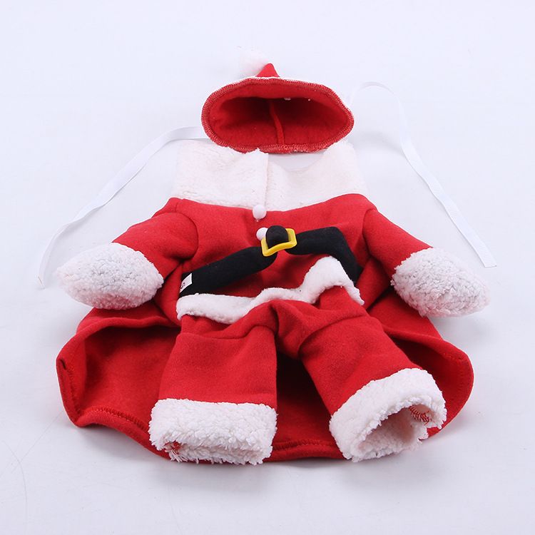 Dog Christmas Stand Up Costume Odd Pet Cloth XS