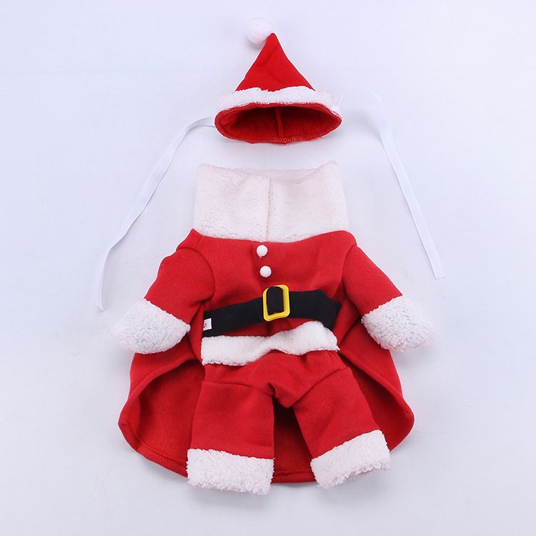 Dog Christmas Stand Up Costume Odd Pet Cloth XS