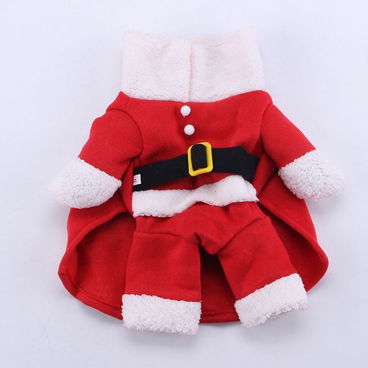 Dog Christmas Stand Up Costume Odd Pet Cloth XS