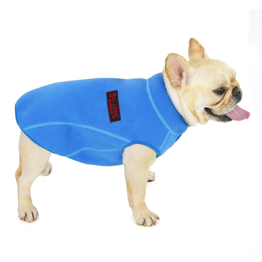 Dogbaby Bulldog Fleece Jacket Winter Polyester Blue S