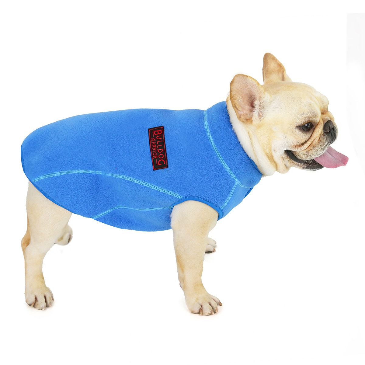 Dogbaby Bulldog Fleece Jacket Winter Polyester Blue S