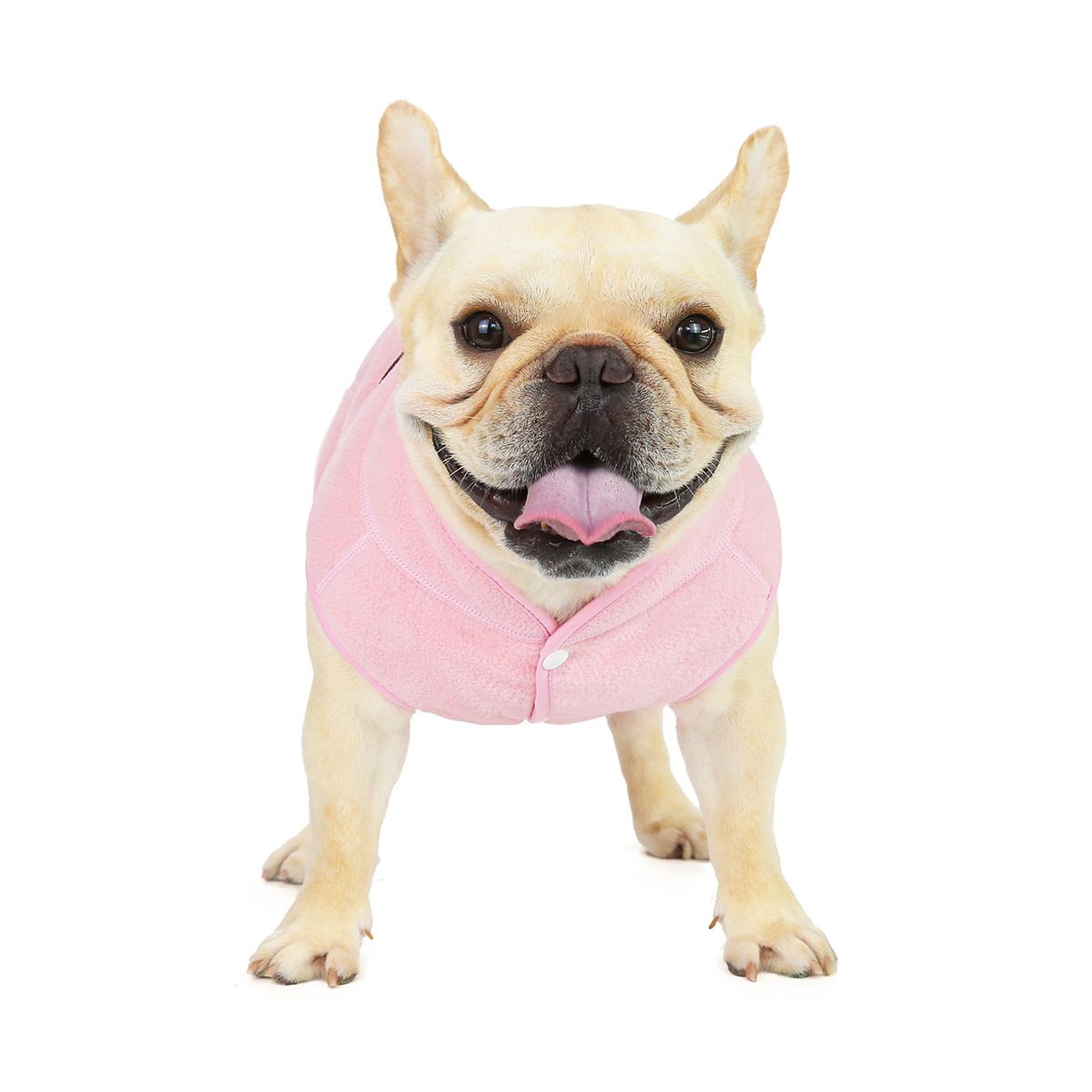 Dogbaby Bulldog Fleece Jacket Winter Polyester Blue S