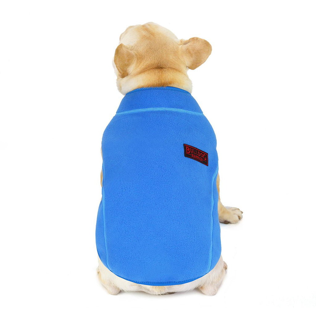 Dogbaby Bulldog Fleece Jacket Winter Polyester Blue S