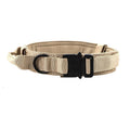 Nylon Dog Collar Training Buckle 3.8cm Khaki XL code (50-62cm)