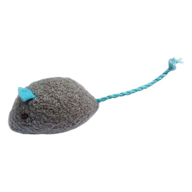 Catnip Plush Mouse Pet Toy for Cats Herbal mouse (beige)