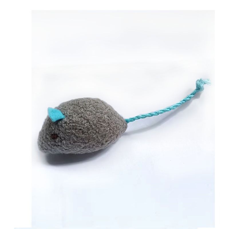 Catnip Plush Mouse Pet Toy for Cats Herbal mouse (beige)