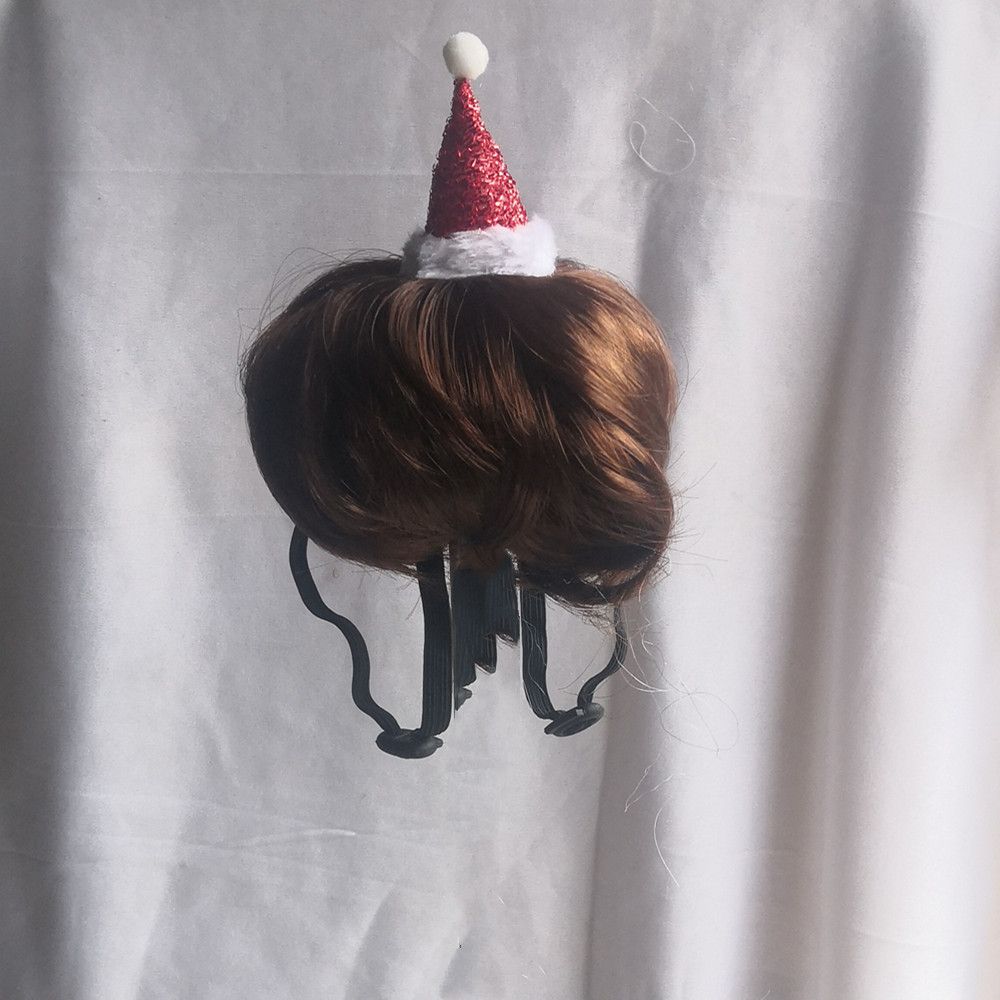 Pet Cat Dog Wig Brown Wool Fashion Hat
