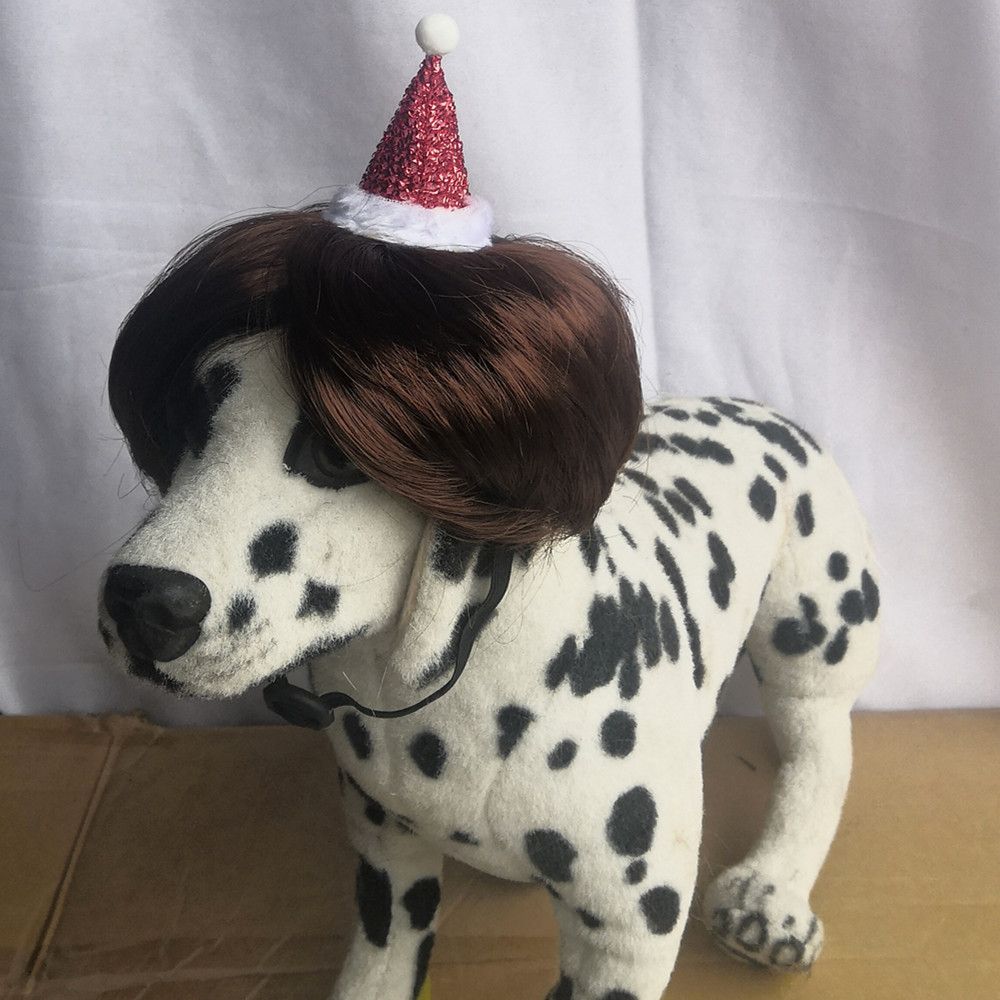 Pet Cat Dog Wig Brown Wool Fashion Hat