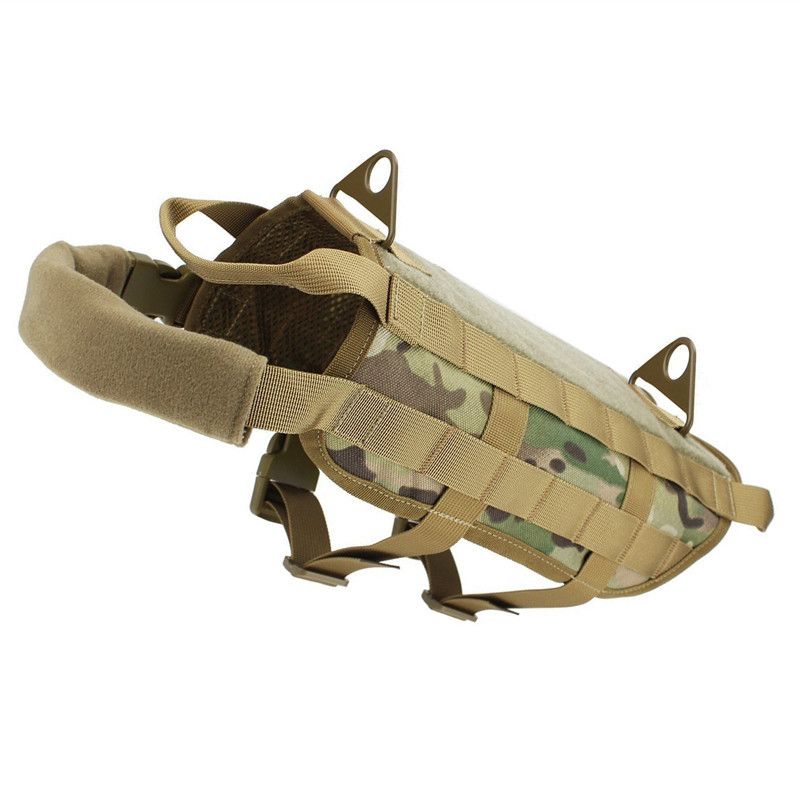 FW Tactical Dog Vest Nylon Pet Clothing Mud L