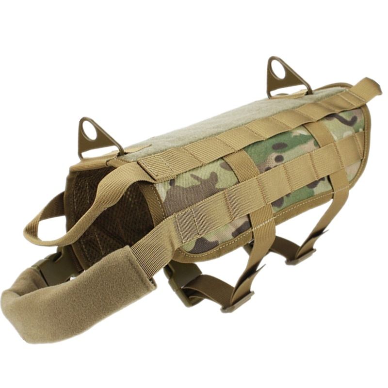 FW Tactical Dog Vest Nylon Pet Clothing CP camouflage XL