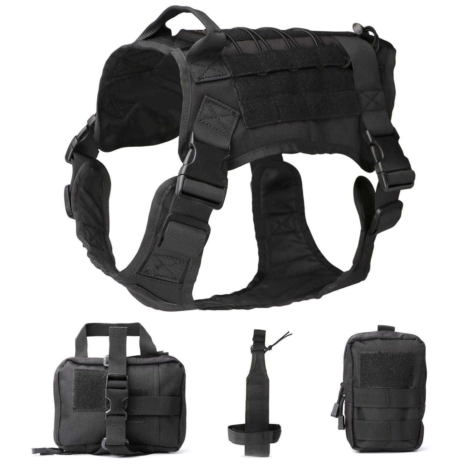 FW Tactical Dog Vest 1000D Nylon Large Army Green XL