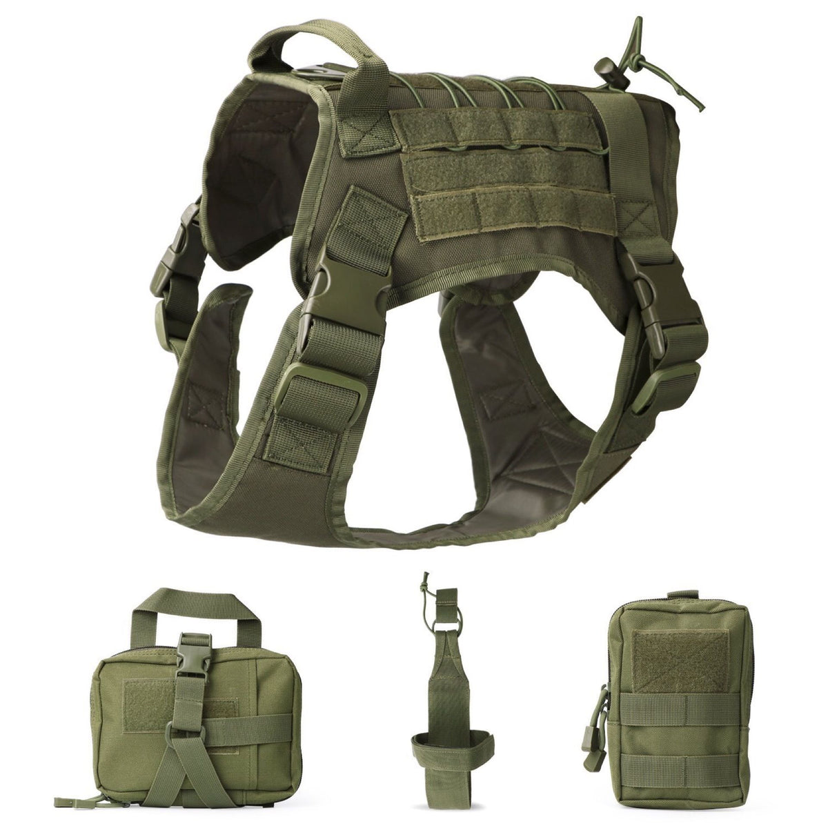 FW Tactical Dog Vest 1000D Nylon Large Khaki XL