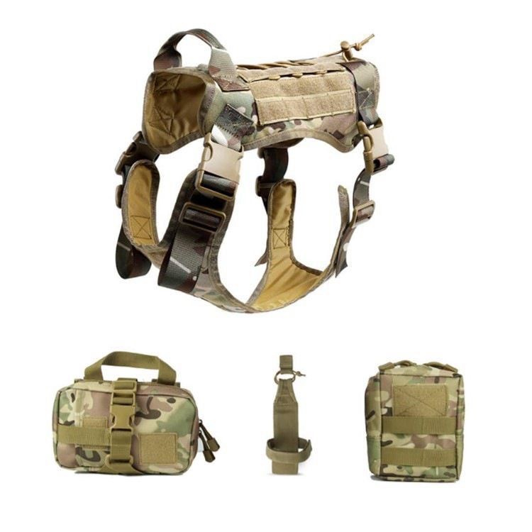 FW Tactical Dog Vest 1000D Nylon Large CP camouflage