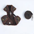 Happy Dog Harness Vest Adjustable Leash Set Polyester Old flower L:0.11kg