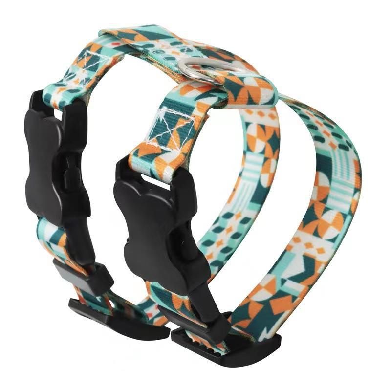 Adjustable Nylon Pet Harness Cat Dog Leash Orange S