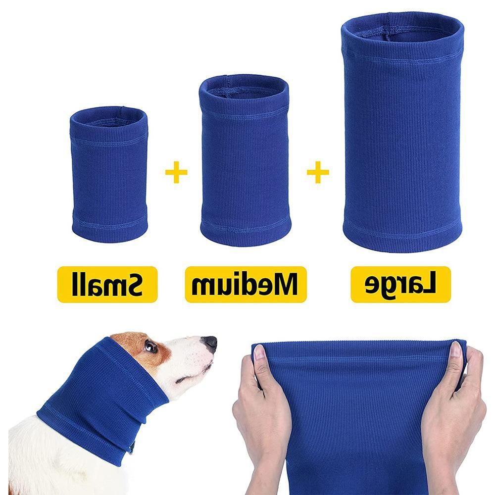 Pet Dog Ear Muffs Anti Noise Soft Winter Warm Grey Code L
