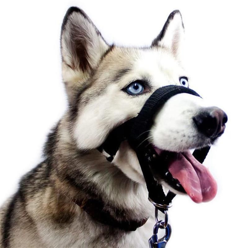 EXMOOR Nylon Dog Muzzle Adjustable Anti Bite. Upgraded reflective-Red XL