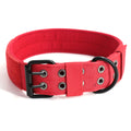 Nylon Dog Collar Training Buckle 3.8cm Buckle Red L code (42-54cm)