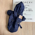 Odd Pet Thickened Cotton Dog Clothes Small Breed Winter Mountaineering clothes navy blue