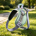 Synergy Plaid Dog Harness Vest Polyester XL19 Green