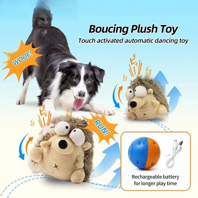 Interactive Rechargeable Electric Plush Dog Toys with Vibration and Sound – Self-Playing Wiggling Puppy Companion for Solo Entertainment and Interactive Play (Crocodile)