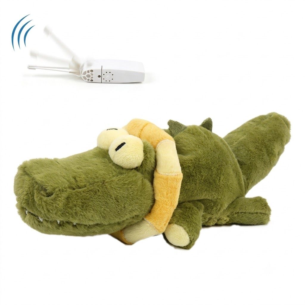 Interactive Rechargeable Electric Plush Dog Toys with Vibration and Sound – Self-Playing Wiggling Puppy Companion for Solo Entertainment and Interactive Play (Hermit Crab)