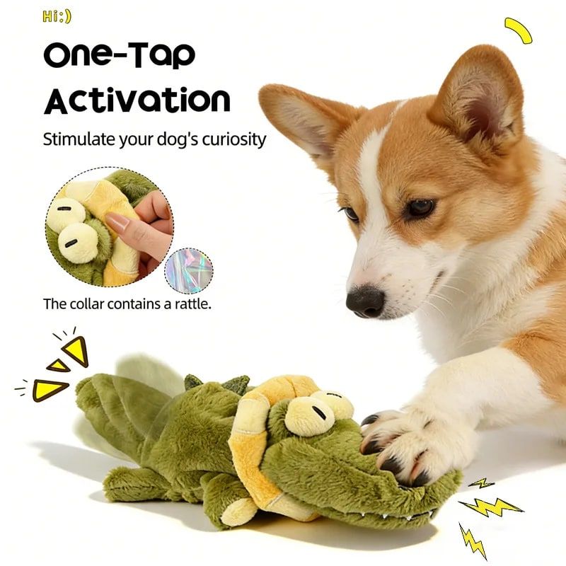 Interactive Rechargeable Electric Plush Dog Toys with Vibration and Sound – Self-Playing Wiggling Puppy Companion for Solo Entertainment and Interactive Play (Spider)
