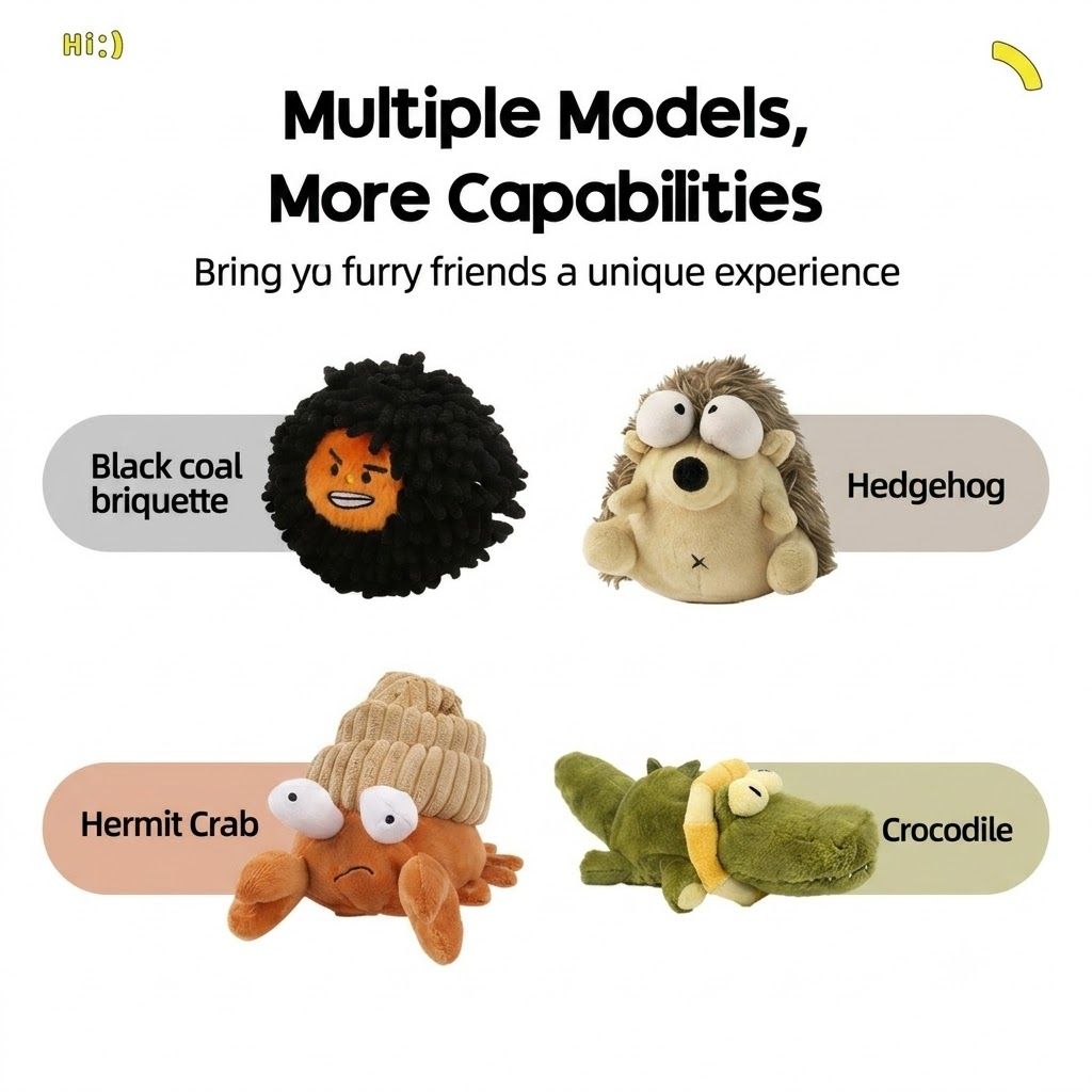 Interactive Rechargeable Electric Plush Dog Toys with Vibration and Sound – Self-Playing Wiggling Puppy Companion for Solo Entertainment and Interactive Play (Spider)