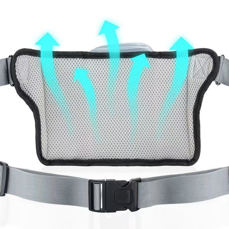 Hands-Free Dual Dog Leash Waist Pack for Running, Walking, and Hiking – Adjustable Oxford Belt with Reflective Strips, Shock-Absorbing Bungee Leashes, 360° Swivel Hooks, and Multi-Pocket Storage for Phone, Water Bottle, and Waste Bags – Perfect for Two Do