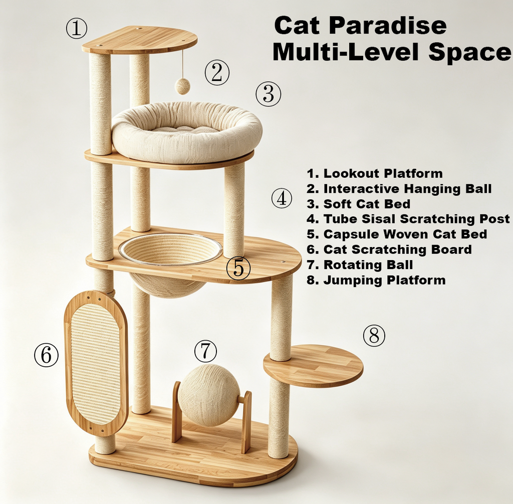 Compact Urban Cat Tree