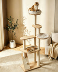 Scandinavian Gray Felt Cat Tree (Large)