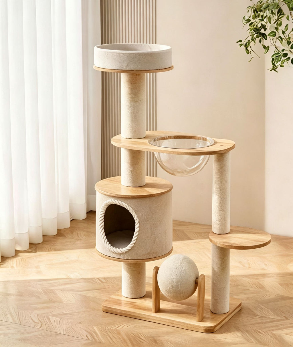 Classic Heavy-Duty Carpet Cat Tree