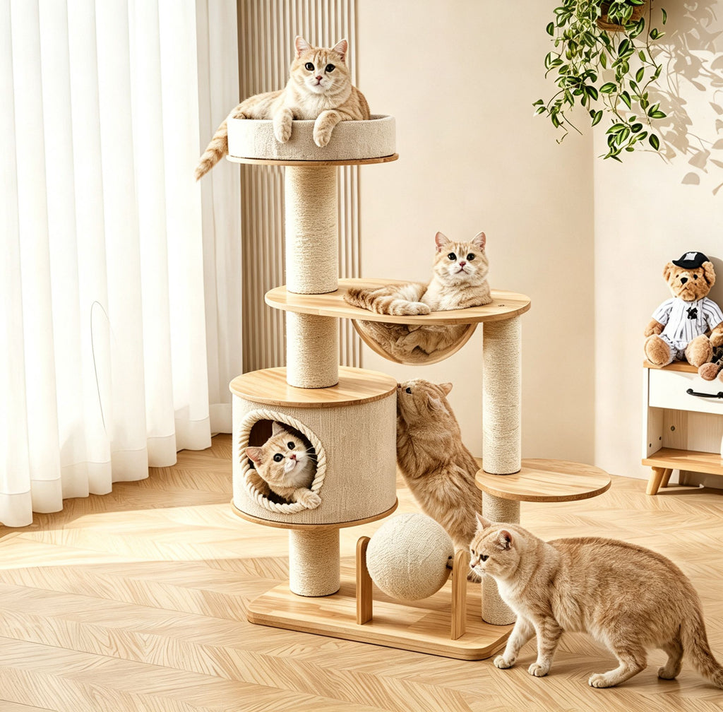 Classic Heavy-Duty Carpet Cat Tree