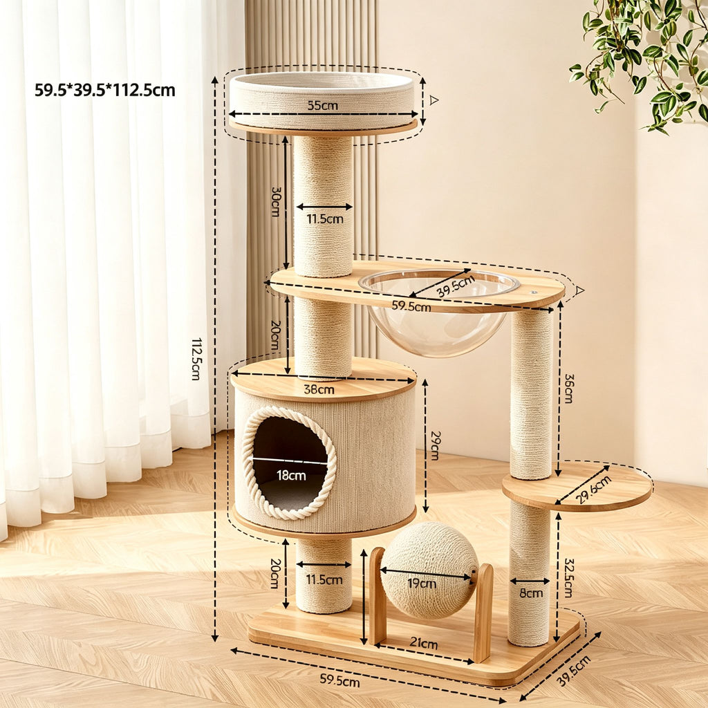 Classic Heavy-Duty Carpet Cat Tree