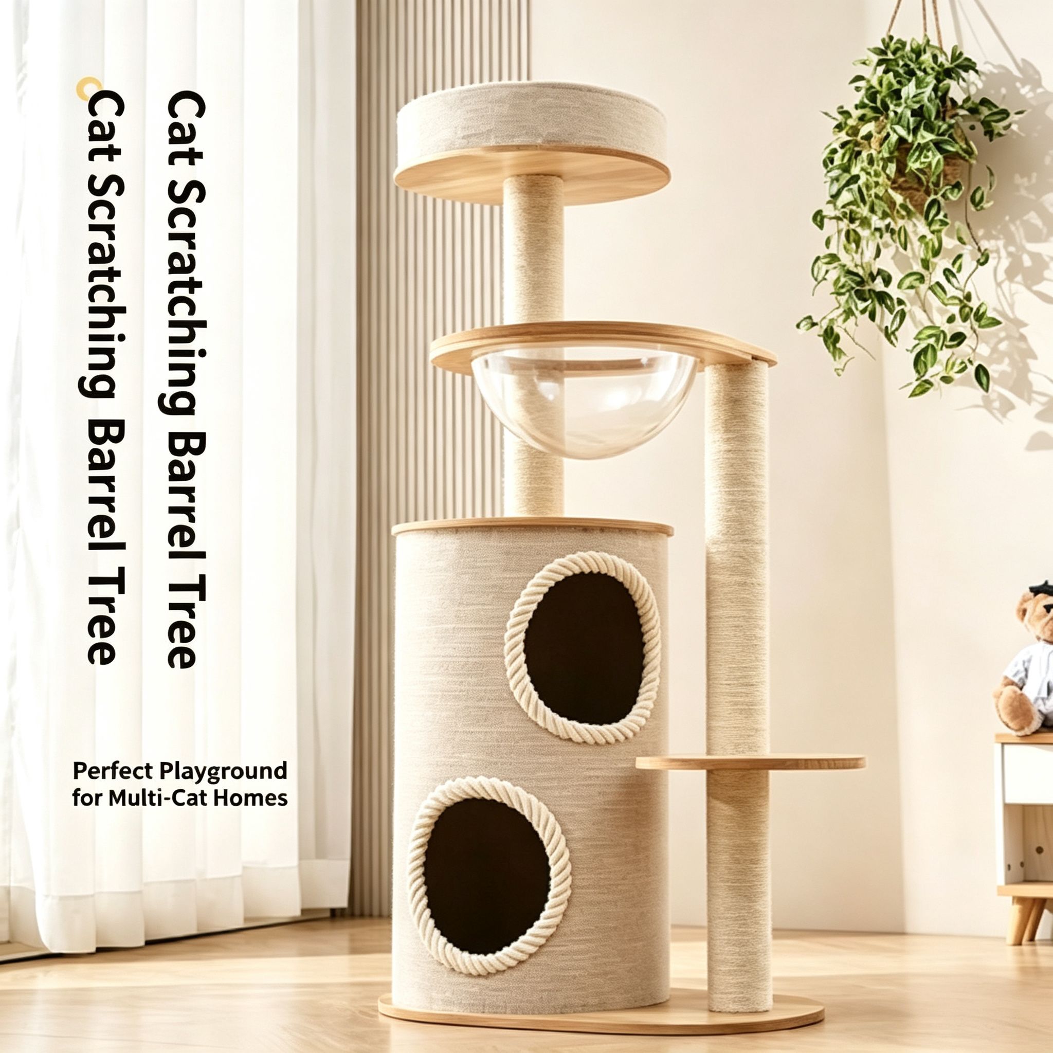 Classic Heavy-Duty Carpet Cat Tree