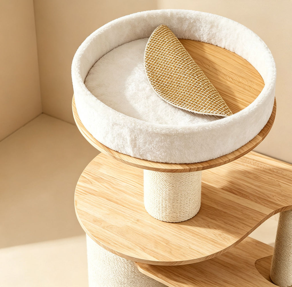 Extended Heavy-Duty Carpet Cat Tree