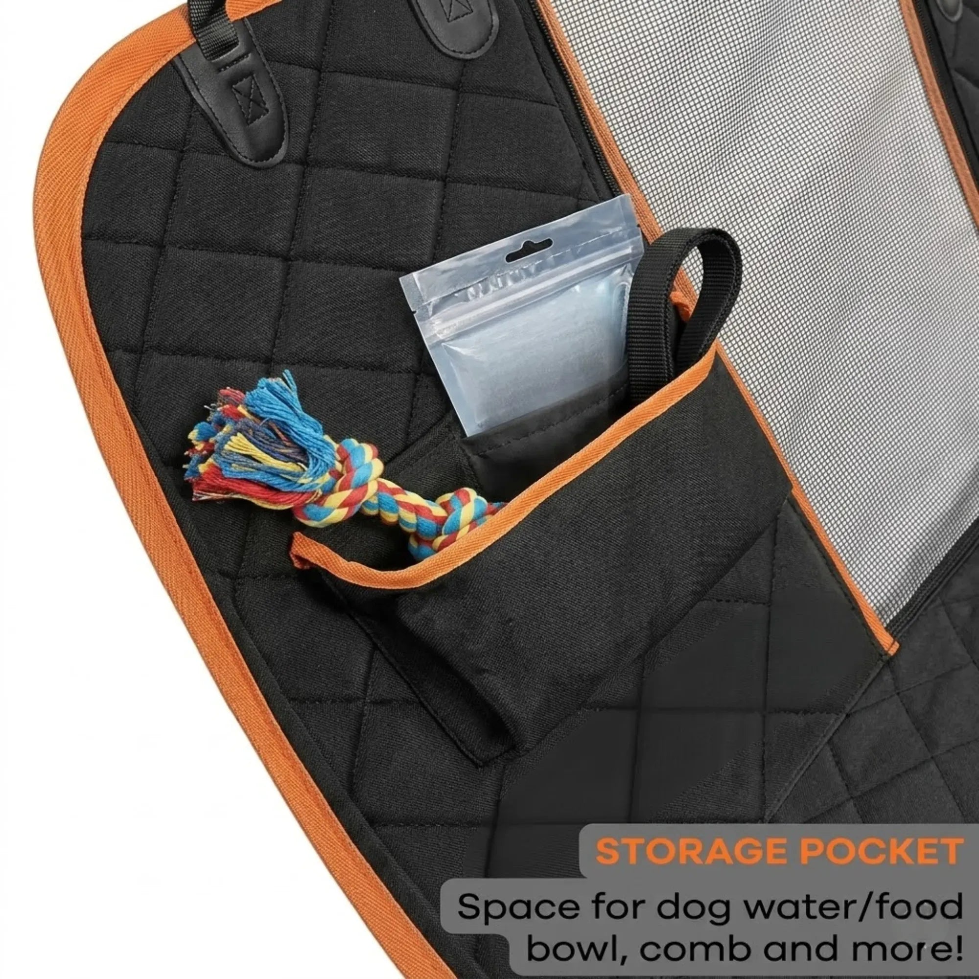 CARLA HOME Waterproof Dog Car Seat Cover Hammock - Black - Nylon - Dog Set Cover