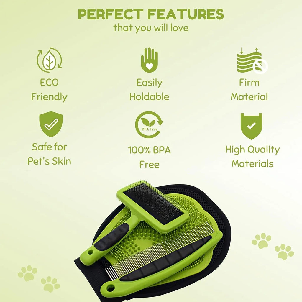 3PCS Pet Grooming Cleaning Kit Pet Hair Remover Tools for Home Pet Care Supplies