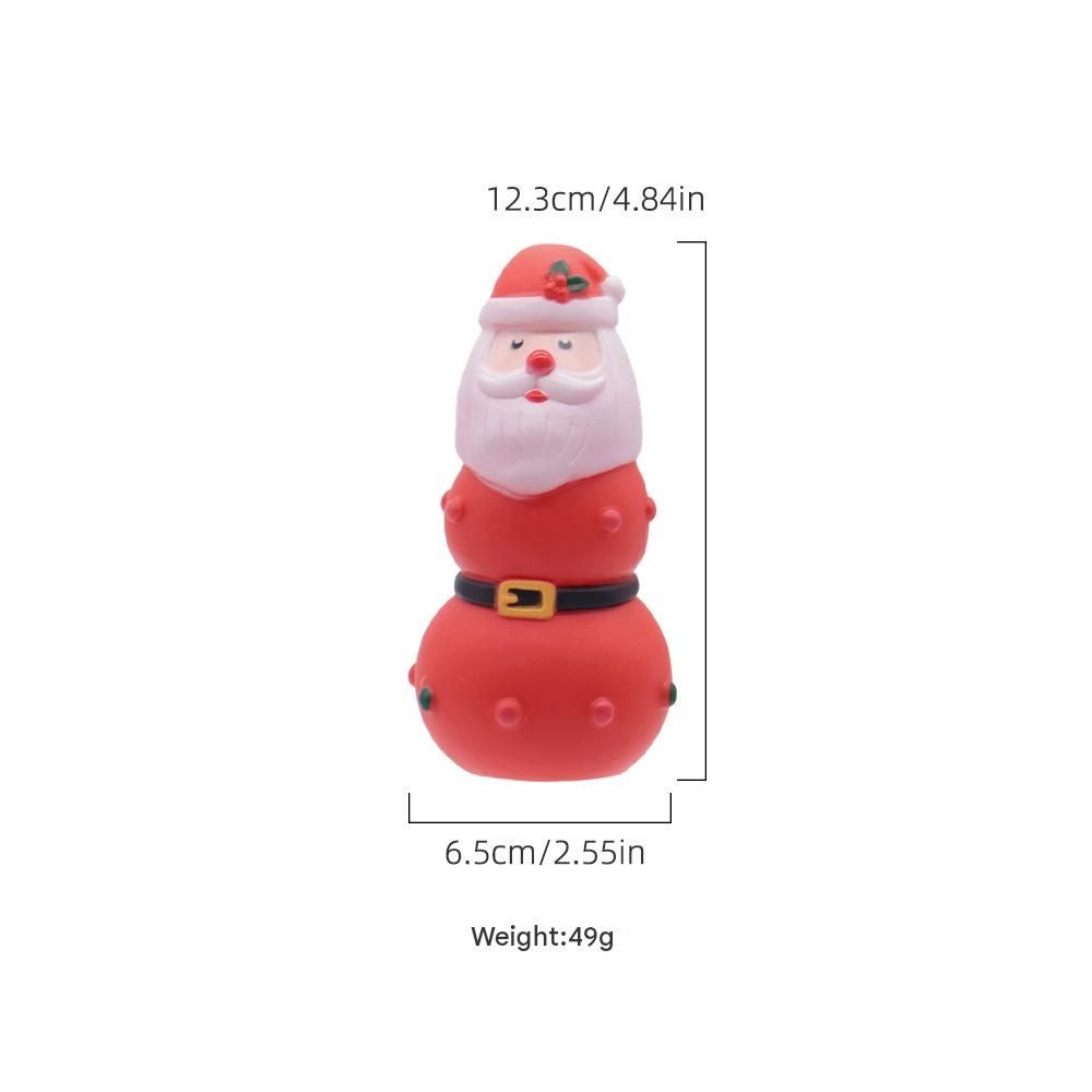Dog Christmas Squeaky Toys（Santa） – Festive Designs ,Durable, bite-resistant, interactive vinyl squeaky toys—perfect as holiday stocking stuffers for dogs
